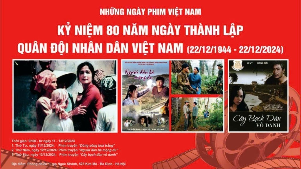 Lan tỏa giá trị điện ảnh cách mạng nhân kỷ niệm 81 năm Ngày thành lập Quân đội Nhân dân Việt Nam