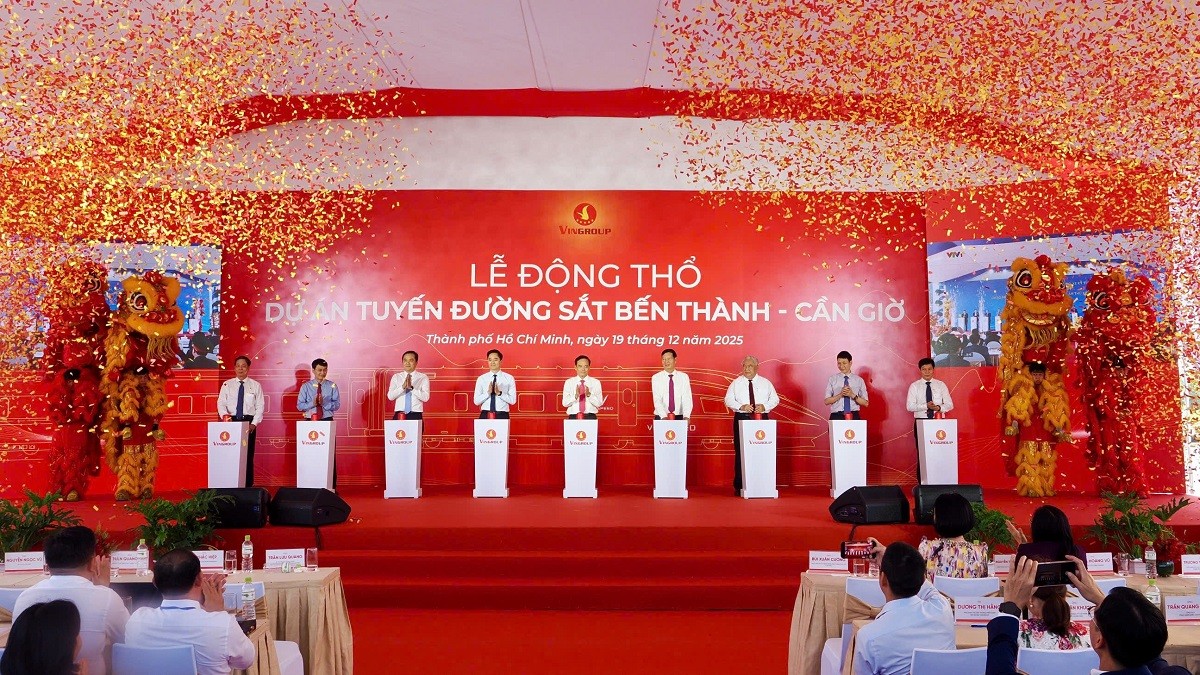 Tuyến đường sắt tốc độ cao Bến Thành - Cần Giờ đã chính thức động thổ ngày 19/12