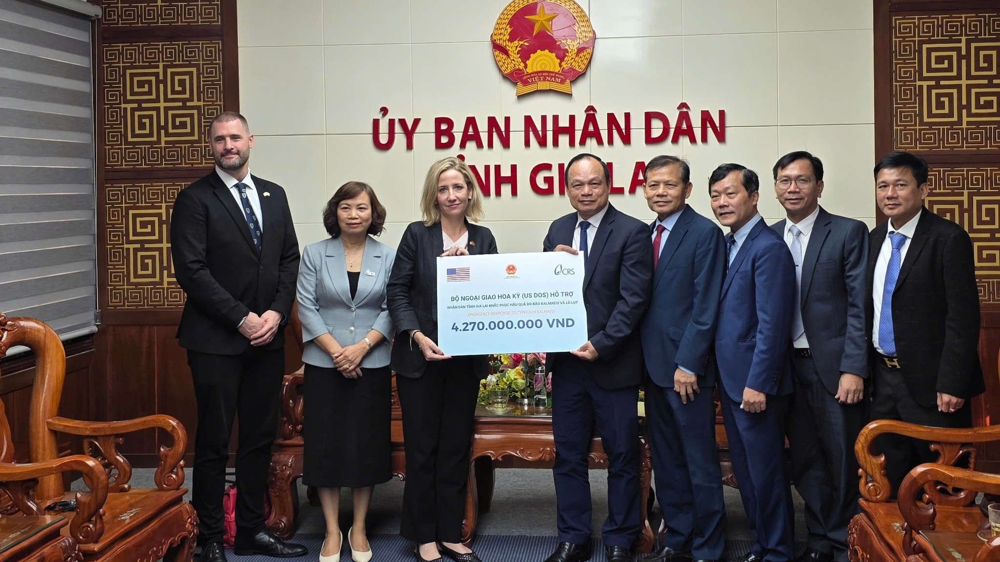 Chính phủ Hoa Kỳ trao viện trợ hỗ trợ người dân Gia Lai phục hồi sau thiên tai