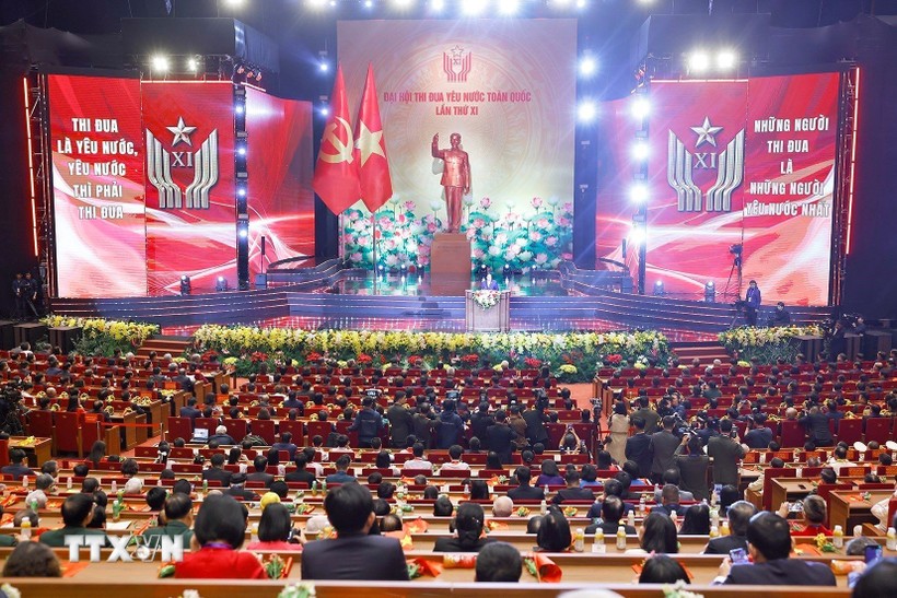 Khai mạc trọng thể Đại hội Thi đua yêu nước toàn quốc lần thứ XI năm 2025 Khai mạc trọng thể Đại hội Thi đua yêu nước toàn quốc lần thứ XI năm 2025