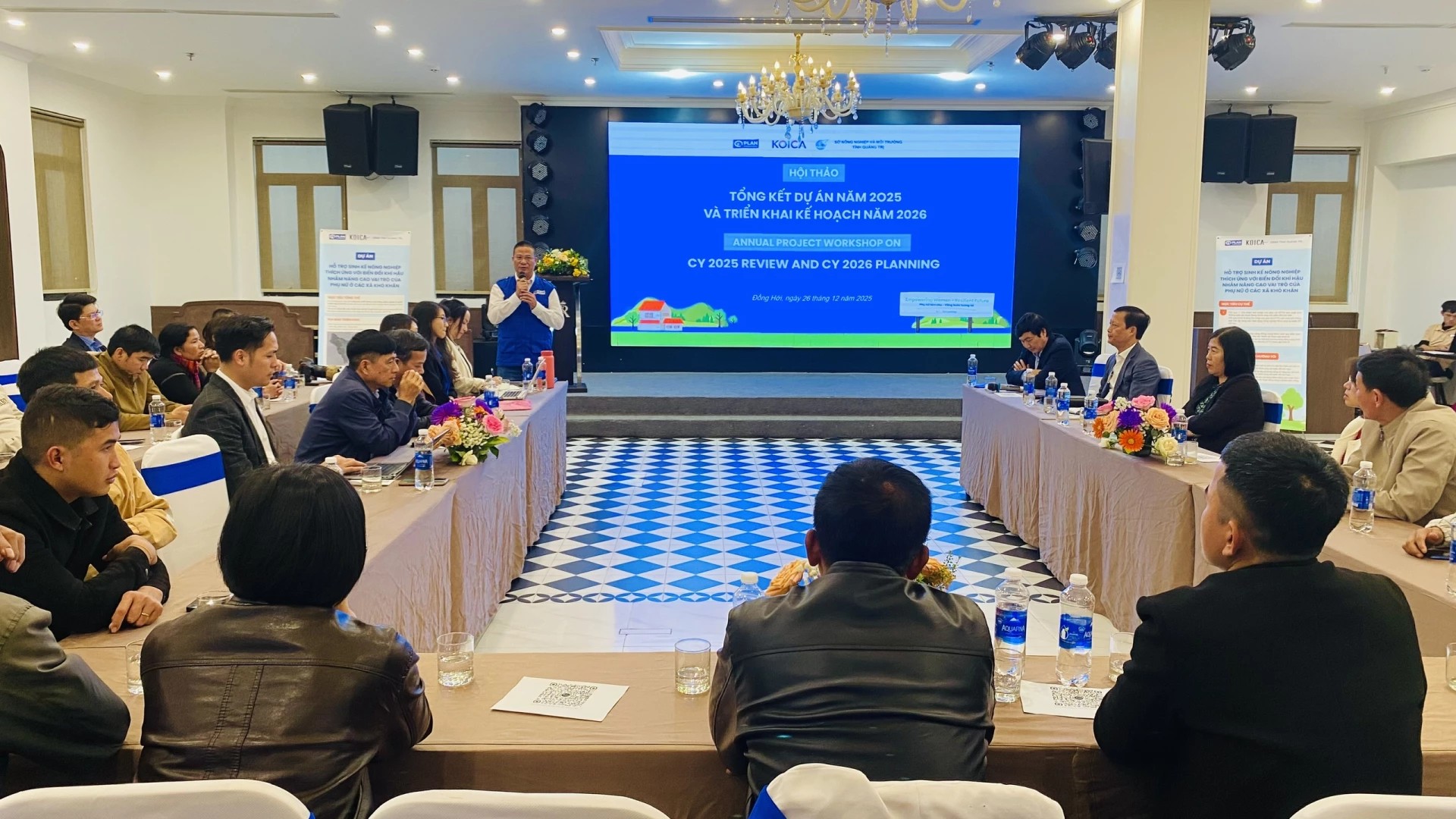 Hội thảo tổng kết hoạt động năm 2025 và xây dựng kế hoạch triển khai năm 2026 Dự án “Hỗ trợ sinh kế nông nghiệp thích ứng với biến đổi khí hậu nhằm nâng cao vai trò của phụ nữ tại các xã khó khăn” Hội thảo tổng kết hoạt động năm 2025 và xây dựng kế hoạch triển khai năm 2026 Dự án “Hỗ trợ sinh kế nông nghiệp thích ứng với biến đổi khí hậu nhằm nâng cao vai trò của phụ nữ tại các xã khó khăn”