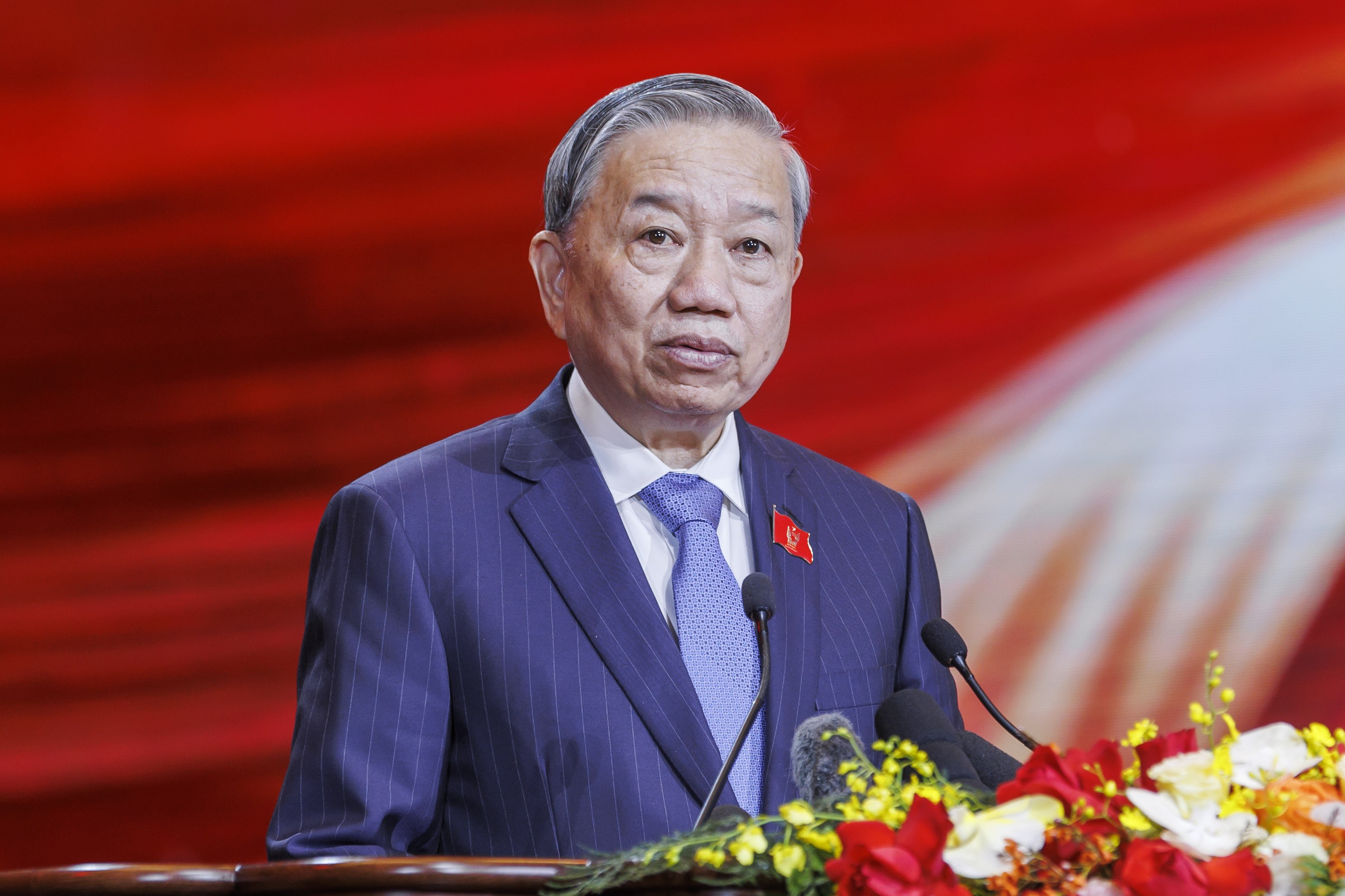 Tổng Bí thư Tô Lâm phát biểu tại Đại hội Thi đua yêu nước toàn quốc lần thứ XI. (Ảnh: Quang Vinh) Tổng Bí thư Tô Lâm phát biểu tại Đại hội Thi đua yêu nước toàn quốc lần thứ XI. (Ảnh: Quang Vinh)