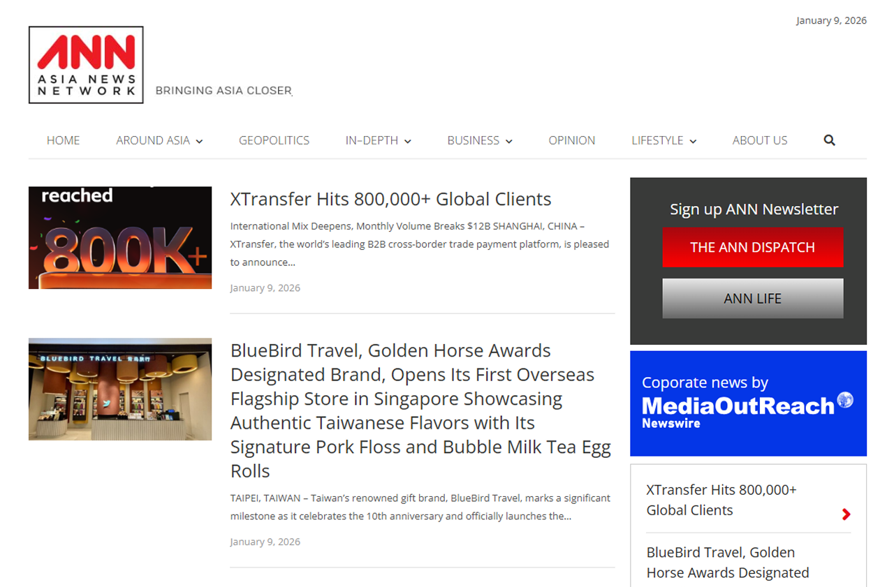 Media OutReach Newswire và Mạng lưới Tin tức châu Á (ANN) thiết lập quan hệ đối tác phát hành thông cáo báo chí