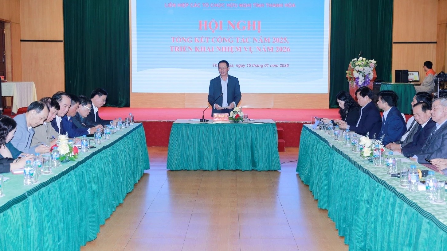 Liên hiệp các tổ chức hữu nghị tỉnh Thanh Hóa, Đồng Nai triển khai nhiệm vụ năm 2026