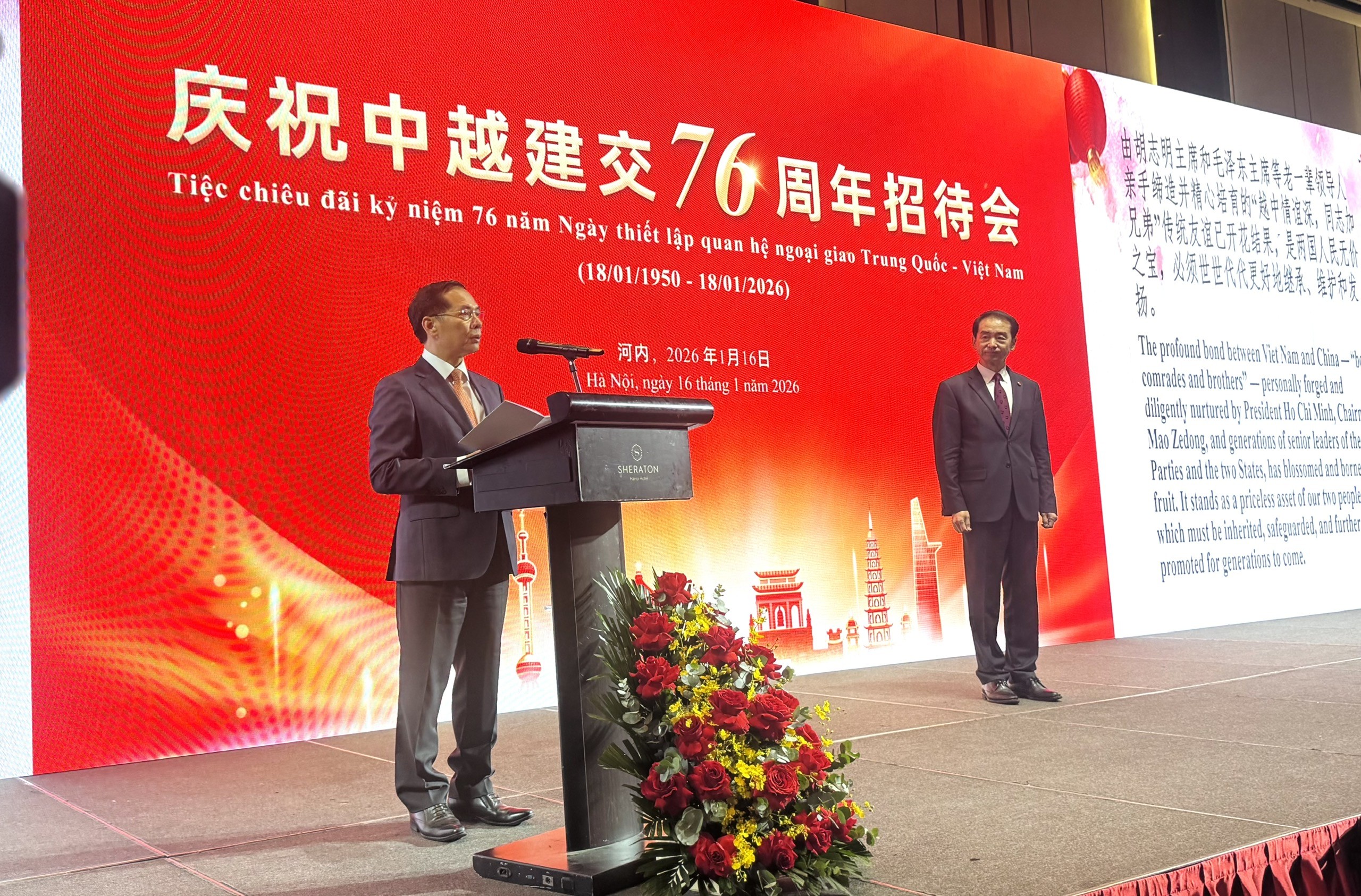 Phó thủ tướng Bùi Thanh Sơn phát biểu tại buổi lễ. (Ảnh: Quảng An) Phó thủ tướng Bùi Thanh Sơn phát biểu tại buổi lễ. (Ảnh: Quảng An)