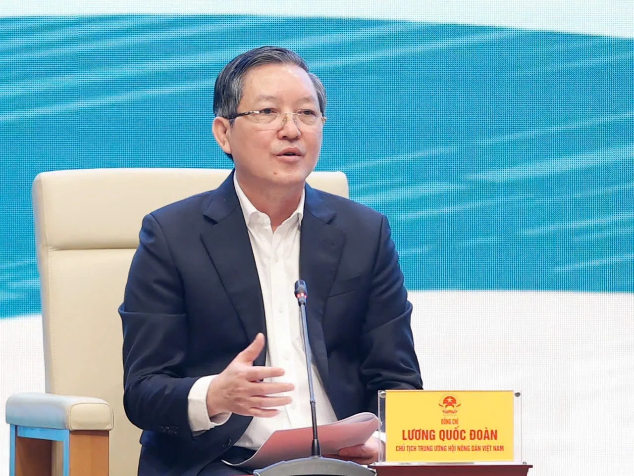 Chủ tịch Hội Nông dân Việt Nam Lương Quốc Đoàn: Phát huy vai trò, sức sáng tạo của nông dân trong kỷ nguyên mới đất nước Chủ tịch Hội Nông dân Việt Nam Lương Quốc Đoàn: Phát huy vai trò, sức sáng tạo của nông dân trong kỷ nguyên mới đất nước