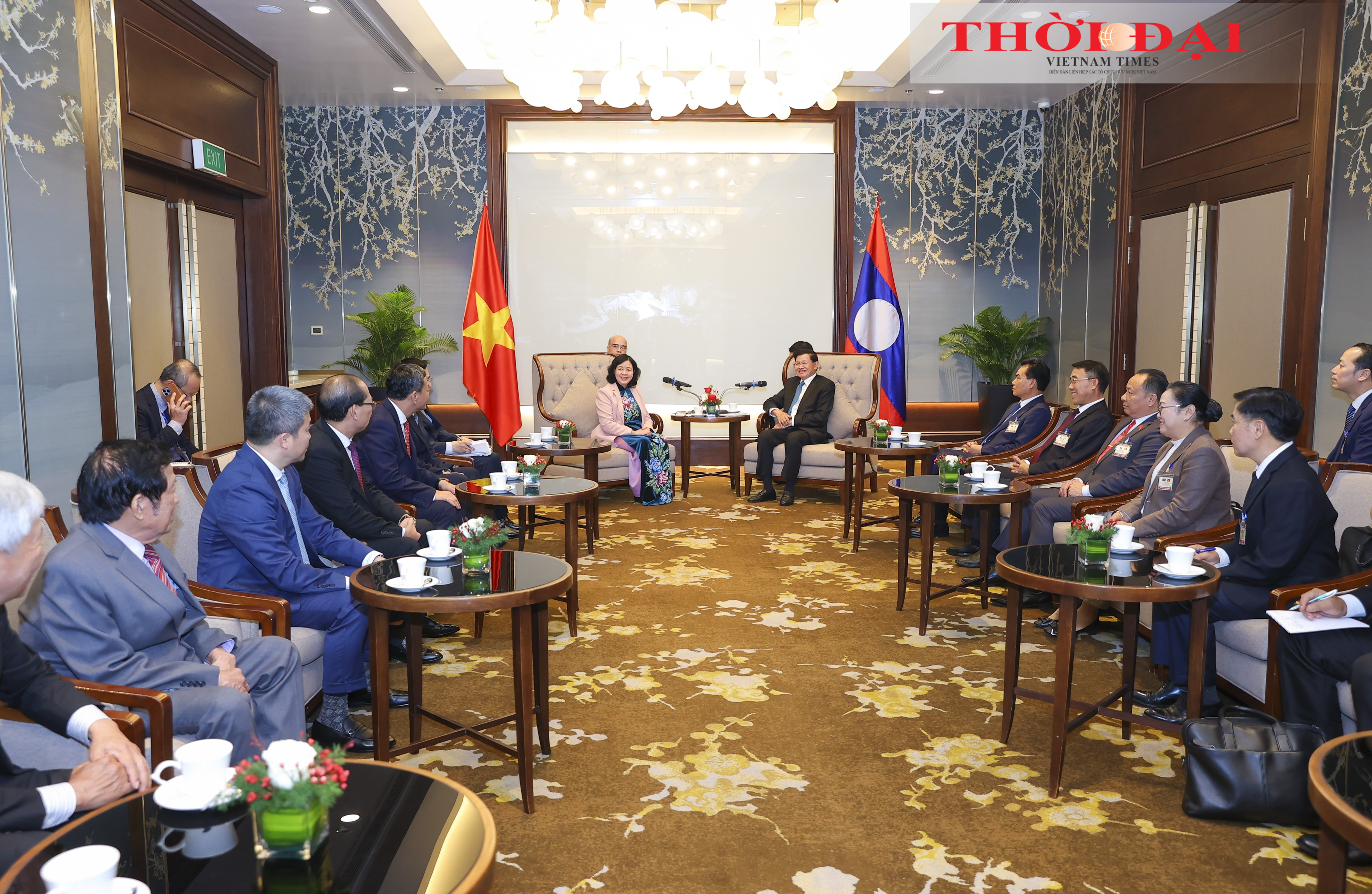 Tổng Bí thư, Chủ tịch nước Lào đánh giá cao vai trò của Mặt trận trong quan hệ Việt Nam - Lào