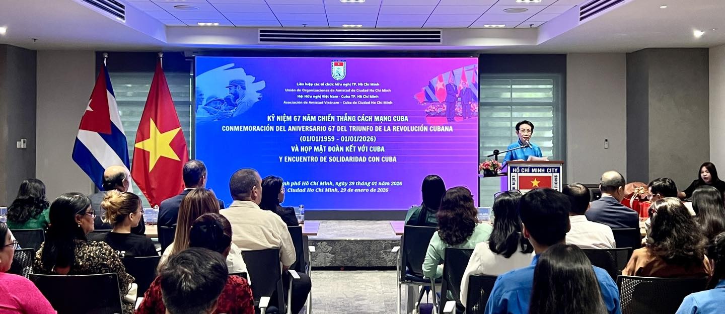 Gặp mặt đoàn kết nhân dân Việt Nam - Cuba kỷ niệm 67 năm Quốc khánh Cuba Gặp mặt đoàn kết nhân dân Việt Nam - Cuba kỷ niệm 67 năm Quốc khánh Cuba