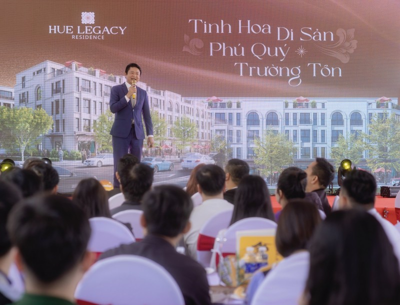 Đại diện chủ đầu tư giới thiệu về dự án Hue Legacy Residence