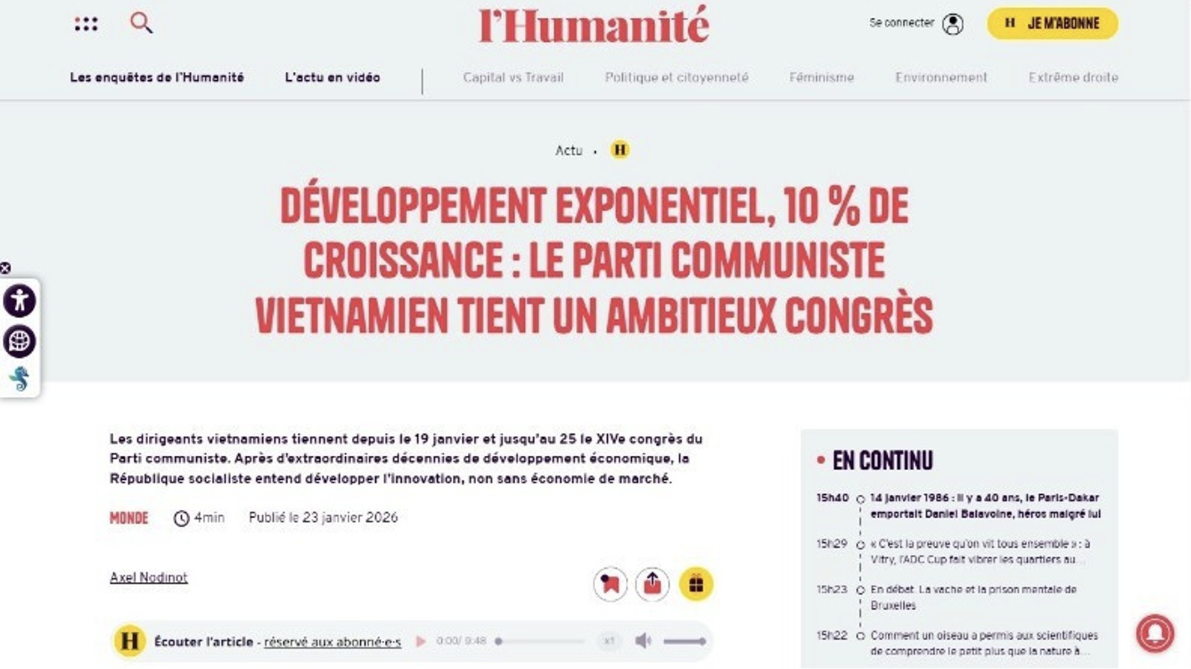 dai hoi xiv qua lang kinh bao chi quoc te dau an on dinh va khat vong phat trien