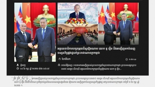 Truyền thông Campuchia đưa tin đậm nét trước thềm chuyến thăm của Tổng Bí thư Tô Lâm