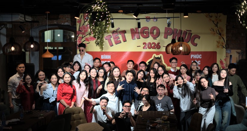  Chương trình “Tết Ngọ Phúc” thu hút đông đảo đoàn viên, thanh niên Việt Nam đang học tập và sinh sống tại Moskva (Nga) tham dự. (Ảnh: TTXVN)