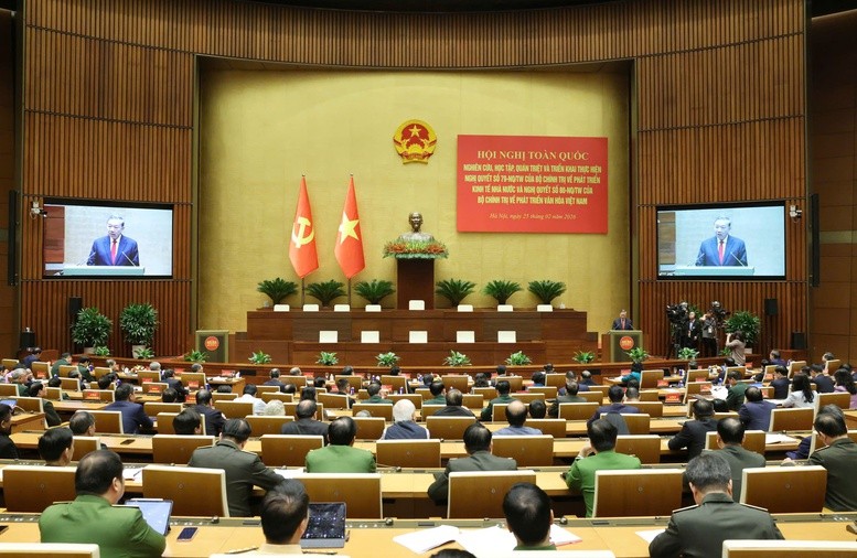 Phát biểu của Tổng Bí thư Tô Lâm tại Hội nghị toàn quốc quán triệt, triển khai Nghị quyết số 79 và 80 của Bộ Chính trị Phát biểu của Tổng Bí thư Tô Lâm tại Hội nghị toàn quốc quán triệt, triển khai Nghị quyết số 79 và 80 của Bộ Chính trị