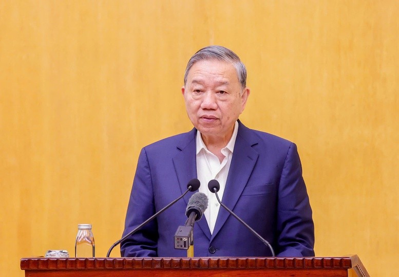 Tổng Bí thư Tô Lâm dự Hội nghị tiếp xúc giữa cử tri với người ứng cử đại biểu Quốc hội khóa XVI tại Hà Nội