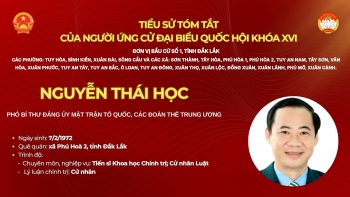 [Infographic] Ông Nguyễn Thái Học ứng cử đại biểu Quốc hội tại tỉnh Đắk Lắk
