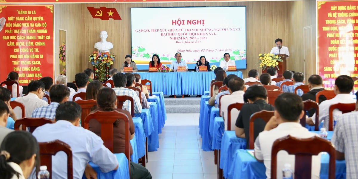 Bà Nguyễn Quỳnh Liên tiếp xúc cử tri xã Đông Hoà, tỉnh An Giang