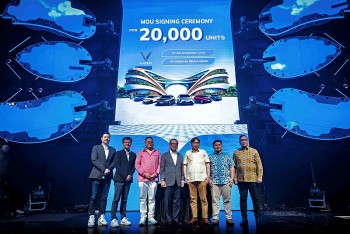 vinfast ky ket mou cung cap 20000 o to dien cho doi tac van tai tai indonesia
