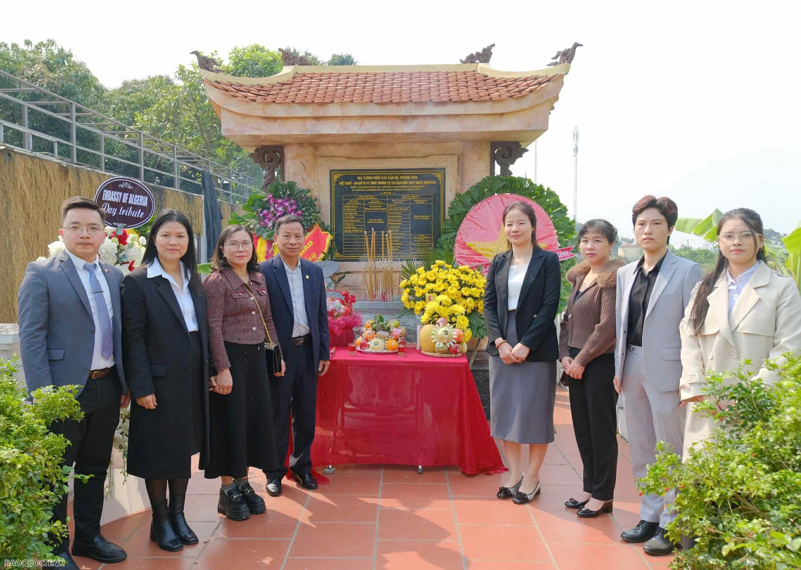Tưởng niệm 52 năm ngày các cán bộ, phóng viên Việt Nam – Algeria hy sinh trong vụ tai nạn máy bay tại Sóc Sơn
