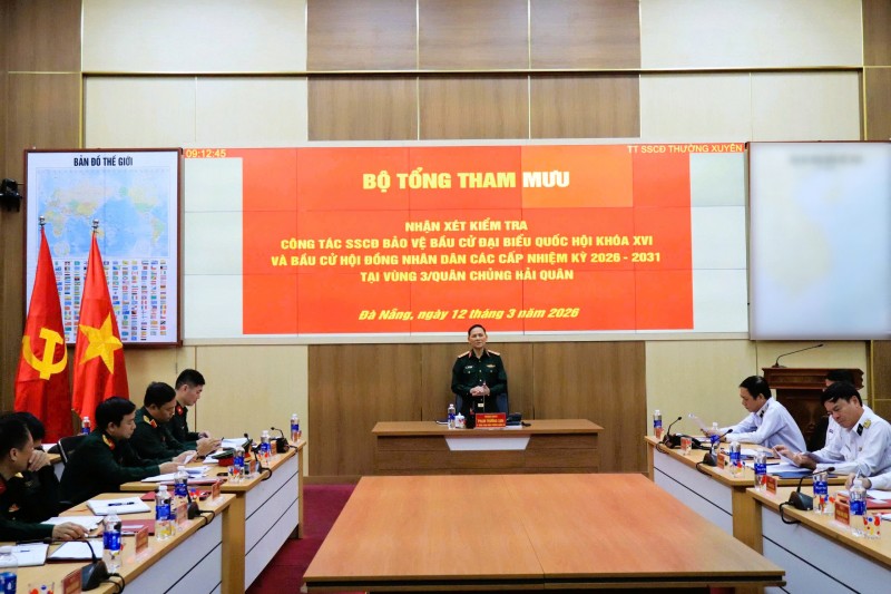 Sẵn sàng chiến đấu bảo vệ bầu cử tại Vùng 3 Hải quân