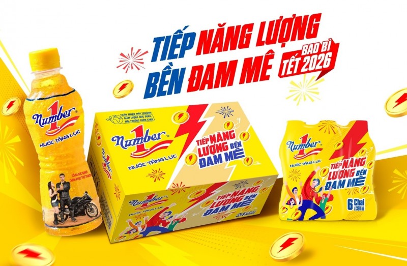 “Tiếp năng lượng – Bền đam mê” năm 2026, Number 1 ra mắt phiên bản bao bì Tết mang nhiều ý nghĩa đặc biệt, như một lời chúc đầu năm bằng hình ảnh sống động “Tiếp năng lượng – Bền đam mê” năm 2026, Number 1 ra mắt phiên bản bao bì Tết mang nhiều ý nghĩa đặc biệt, như một lời chúc đầu năm bằng hình ảnh sống động