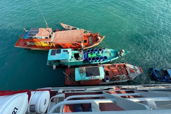 vung 5 hai quan cap 40000 lit nuoc ngot cho nguoi dan dao hon chuoi