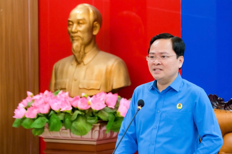 Ông Nguyễn Anh Tuấn - Chủ tịch Tổng liên đoàn Lao động Việt Nam. (Ảnh: T.L)