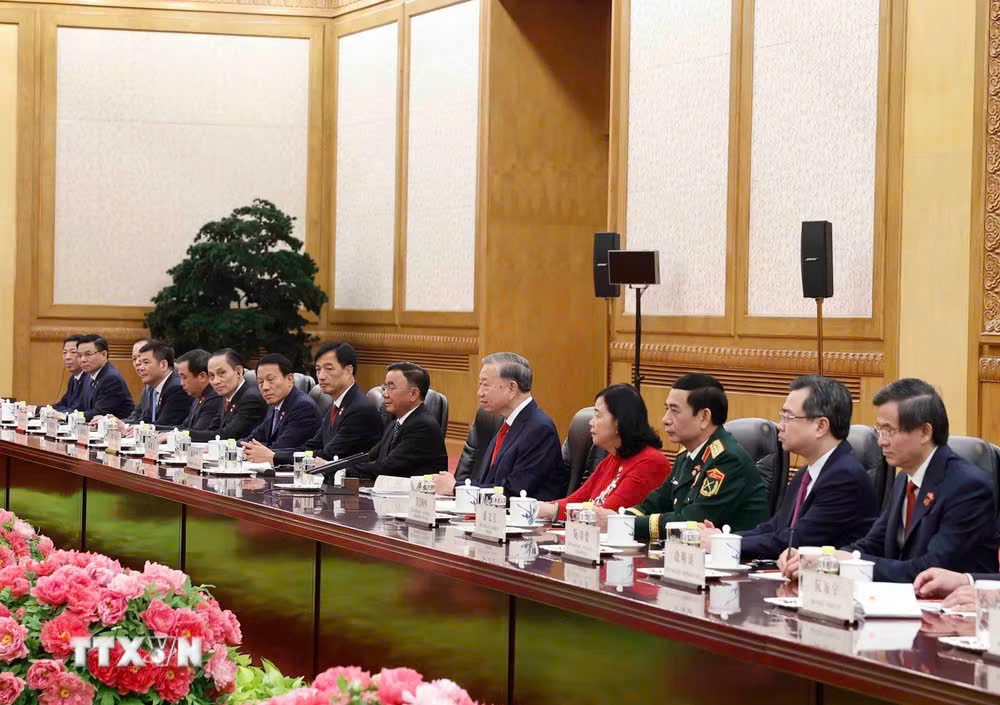 Tổng Bí thư, Chủ tịch nước Tô Lâm hội đàm với Tổng Bí thư, Chủ tịch Trung Quốc