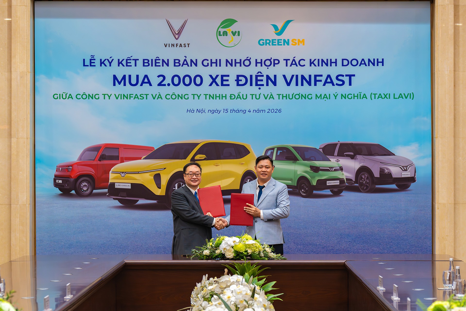 Taxi Lavi chuyển đổi toàn bộ sang xe điện VinFast - tham gia mạng lưới vận tải Xanh GSM Taxi Lavi chuyển đổi toàn bộ sang xe điện VinFast - tham gia mạng lưới vận tải Xanh GSM
