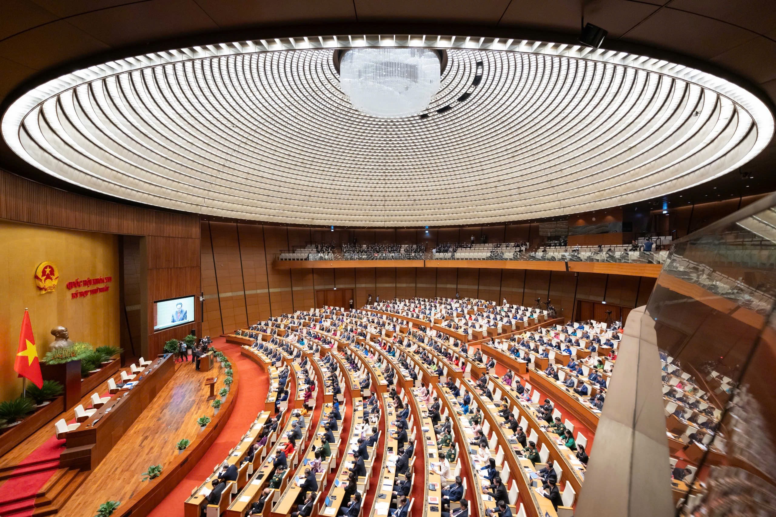 Phiên Khai mạc Kỳ họp thứ Nhất, Quốc hội khóa XVI . (Ảnh: Cổng TTĐT Quốc hội)