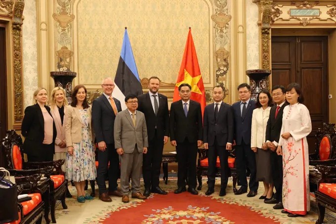 Thành phố Hồ Chí Minh thúc đẩy hợp tác chuyển đổi số, công nghệ với Estonia Thành phố Hồ Chí Minh thúc đẩy hợp tác chuyển đổi số, công nghệ với Estonia