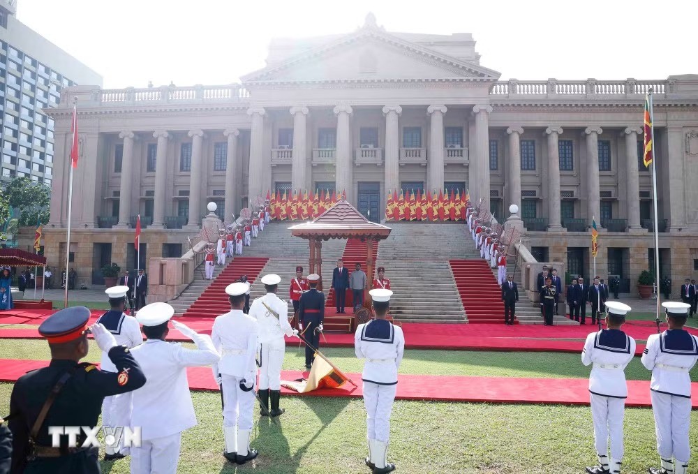Lễ đón trọng thể Tổng Bí thư, Chủ tịch nước Tô Lâm thăm cấp Nhà nước Sri Lanka Lễ đón trọng thể Tổng Bí thư, Chủ tịch nước Tô Lâm thăm cấp Nhà nước Sri Lanka