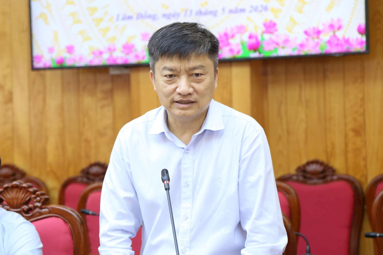 Ông Nguyễn Tiến Khoa – Chủ tịch Hội đồng thành viên EVNGENCO1 phát biểu về định hướng phát triển các dự án năng lượng xanh tại tỉnh Lâm Đồng Ông Nguyễn Tiến Khoa – Chủ tịch Hội đồng thành viên EVNGENCO1 phát biểu về định hướng phát triển các dự án năng lượng xanh tại tỉnh Lâm Đồng