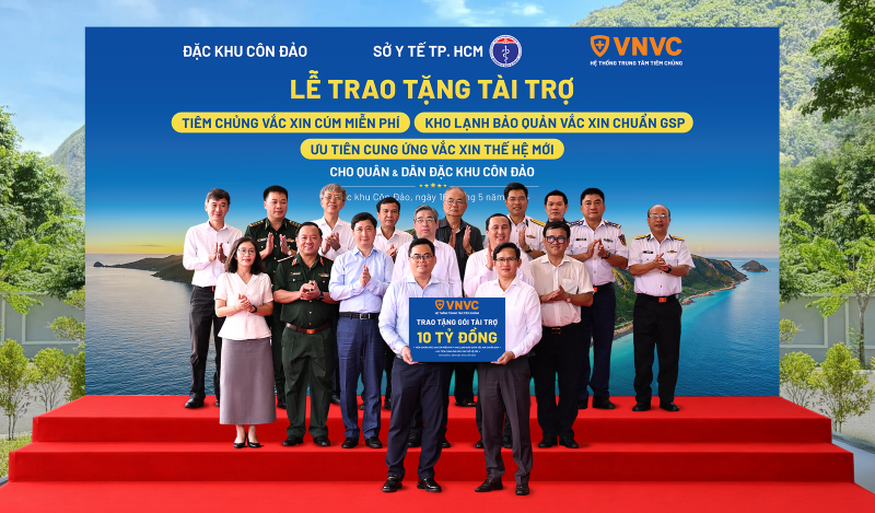 quan dan con dao tran trong don nhan goi tai tro y nghia tu vnvc tiem cum mien phi 3 nam lien va tang kho bao quan vac xin hien dai chuan quoc te