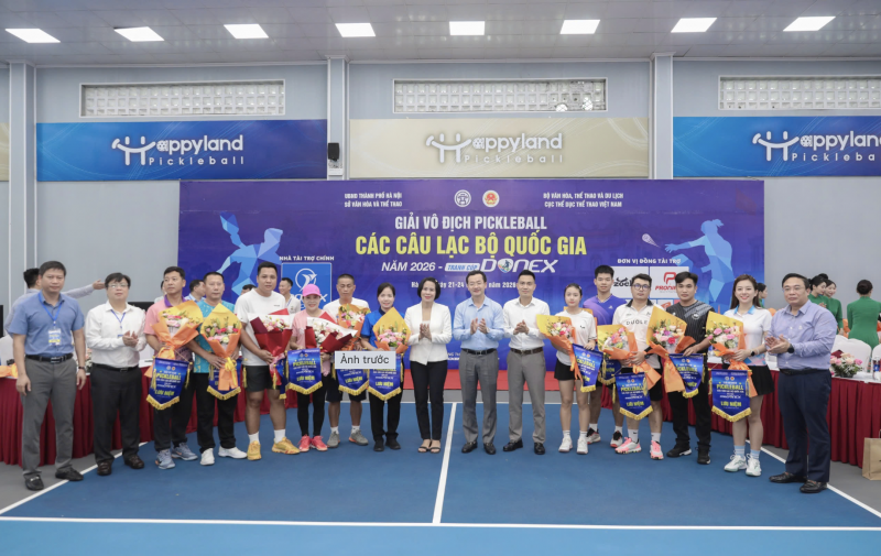 Giải vô địch Pickleball các câu lạc bộ quốc gia 2026 quy tụ 683 vận động viên tham gia tranh tài. (Ảnh: T.L) Giải vô địch Pickleball các câu lạc bộ quốc gia 2026 quy tụ 683 vận động viên tham gia tranh tài. (Ảnh: T.L)