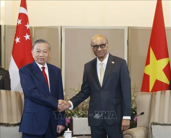 tong bi thu chu tich nuoc to lam hoi dam voi tong thong singapore tharman shanmugaratnam