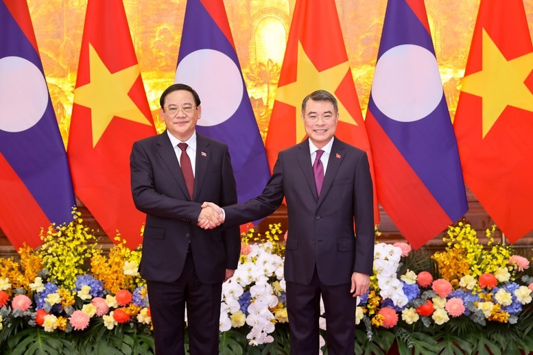 Thủ tướng Chính phủ Lê Minh Hưng và Thủ tướng Sonexay Siphandone - Ảnh: VGP/Nhật Bắc Thủ tướng Chính phủ Lê Minh Hưng và Thủ tướng Sonexay Siphandone - Ảnh: VGP/Nhật Bắc