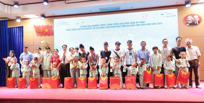 Tiếp tục “Hành trình gieo mầm xanh hy vọng” cho trẻ khuyết tật ở Điện Biên