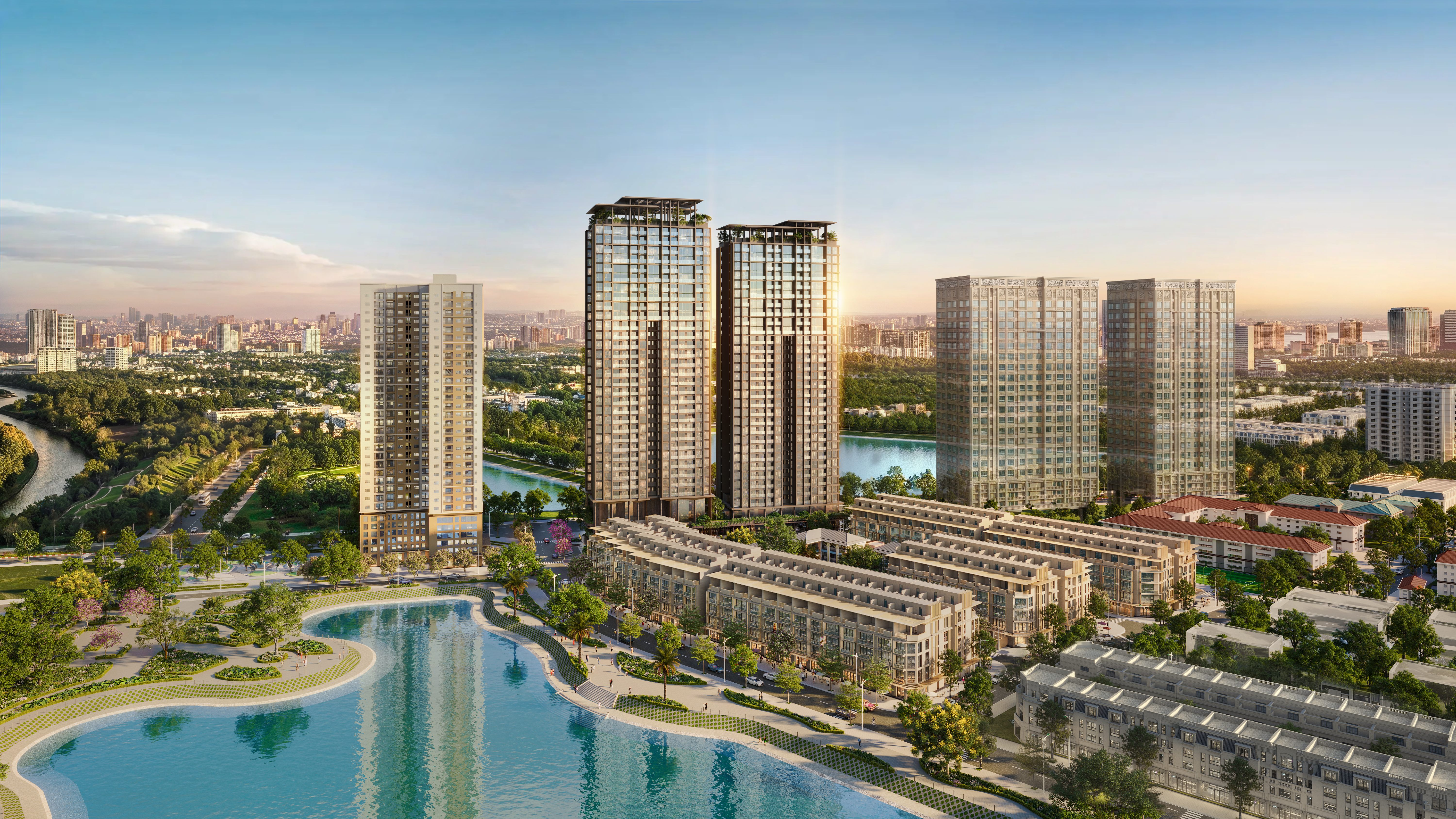 Dự án Central Lakeside với 112 căn nhà phố và tháp đôi chung cư cao cấp 32 tầng Dự án Central Lakeside với 112 căn nhà phố và tháp đôi chung cư cao cấp 32 tầng