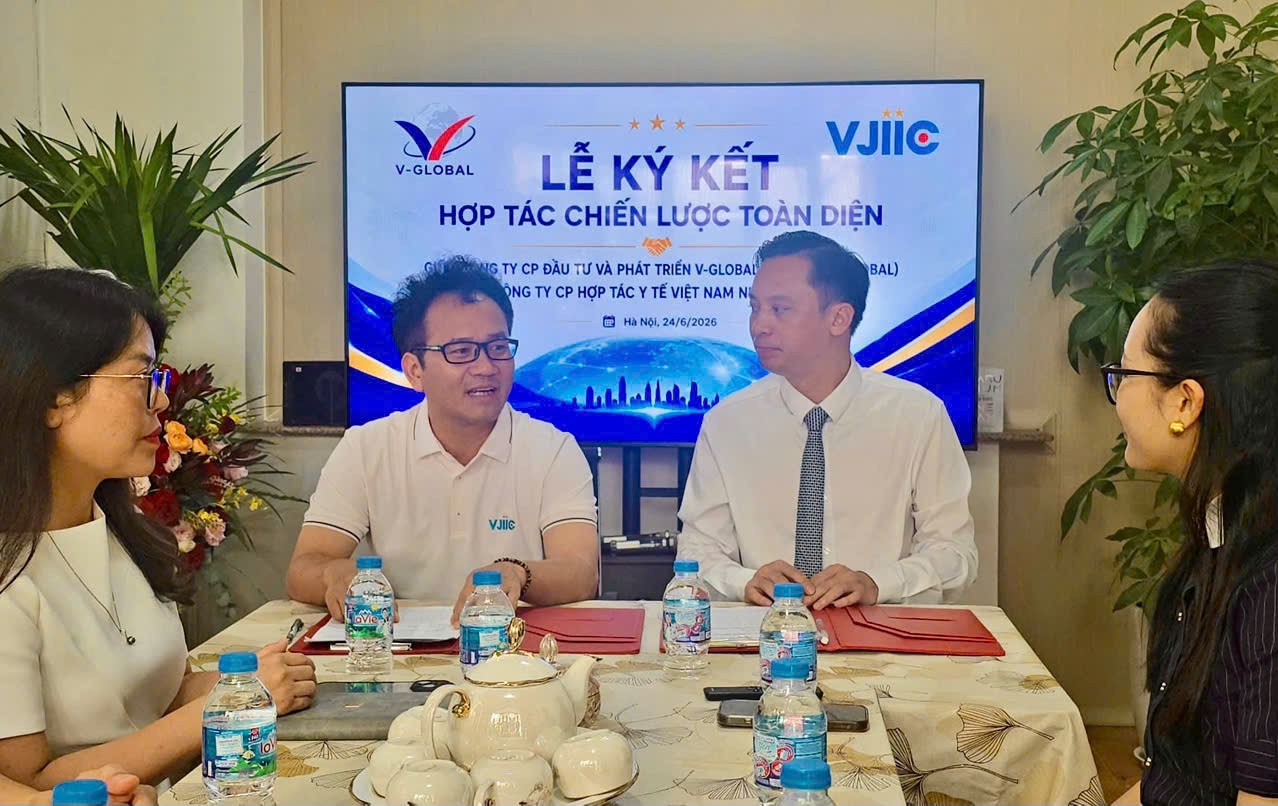 VJIIC và V-Global Holdings ký kết hợp tác chiến lược, mở rộng cơ hội tiếp cận y tế chất lượng cao tại Nhật Bản VJIIC và V-Global Holdings ký kết hợp tác chiến lược, mở rộng cơ hội tiếp cận y tế chất lượng cao tại Nhật Bản