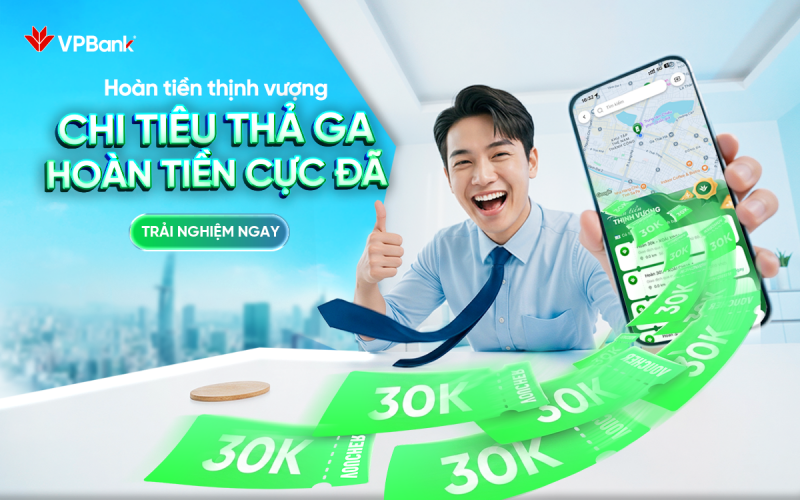Chi tiêu thông minh cùng VPBank NEO: Nhận voucher hoàn tiền chỉ sau vài chạm Chi tiêu thông minh cùng VPBank NEO: Nhận voucher hoàn tiền chỉ sau vài chạm