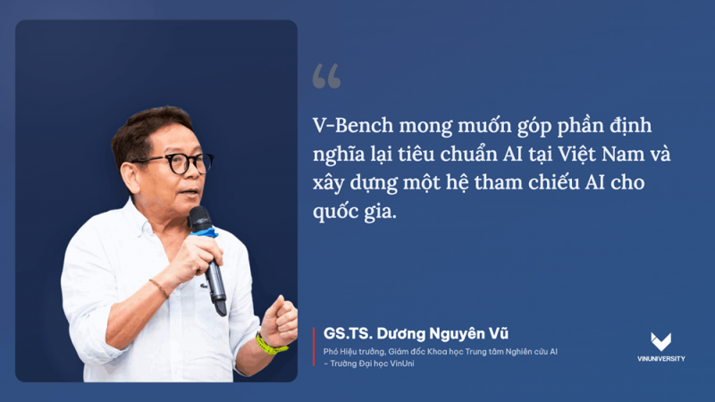 VinUni ra mắt V-Bench - thước đo năng lực của các mô hình AI dành cho người Việt