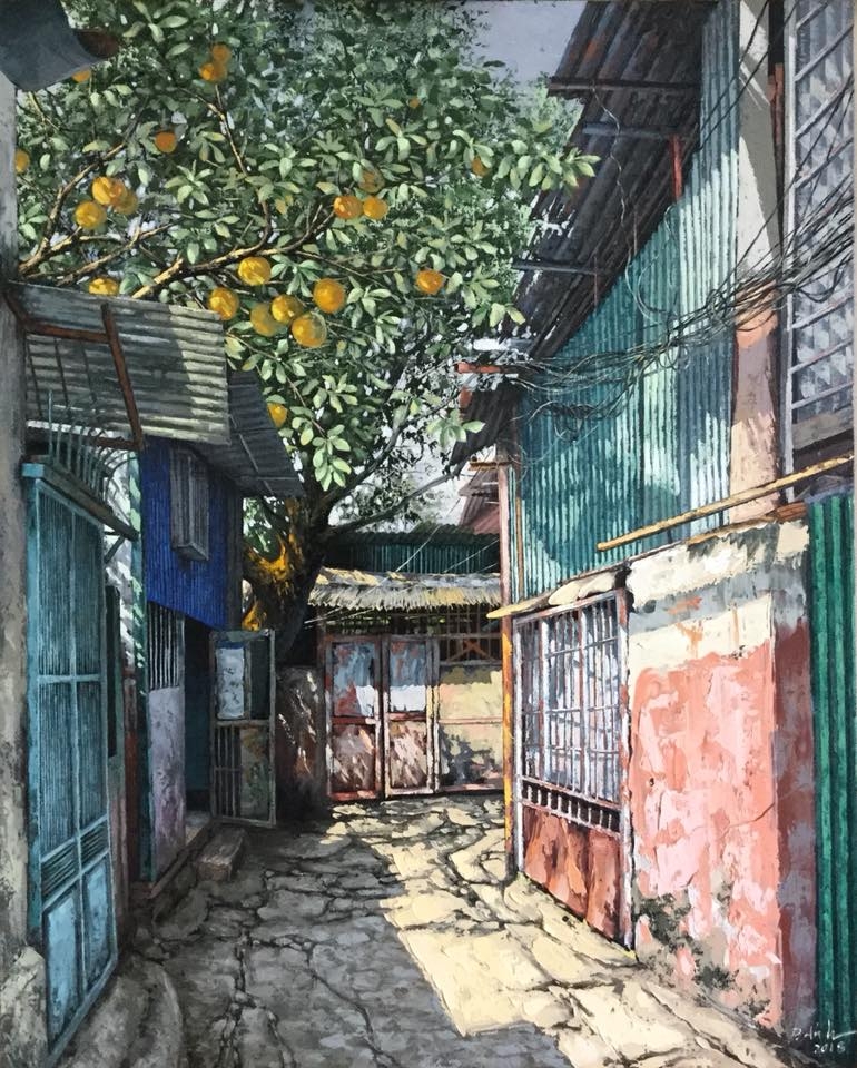 thoi hon cho cac con ngo pho ha noi qua tranh cua hoa si pham anh