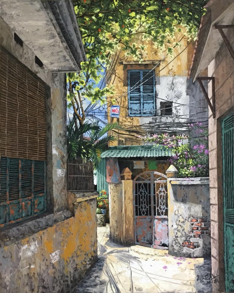 thoi hon cho cac con ngo pho ha noi qua tranh cua hoa si pham anh