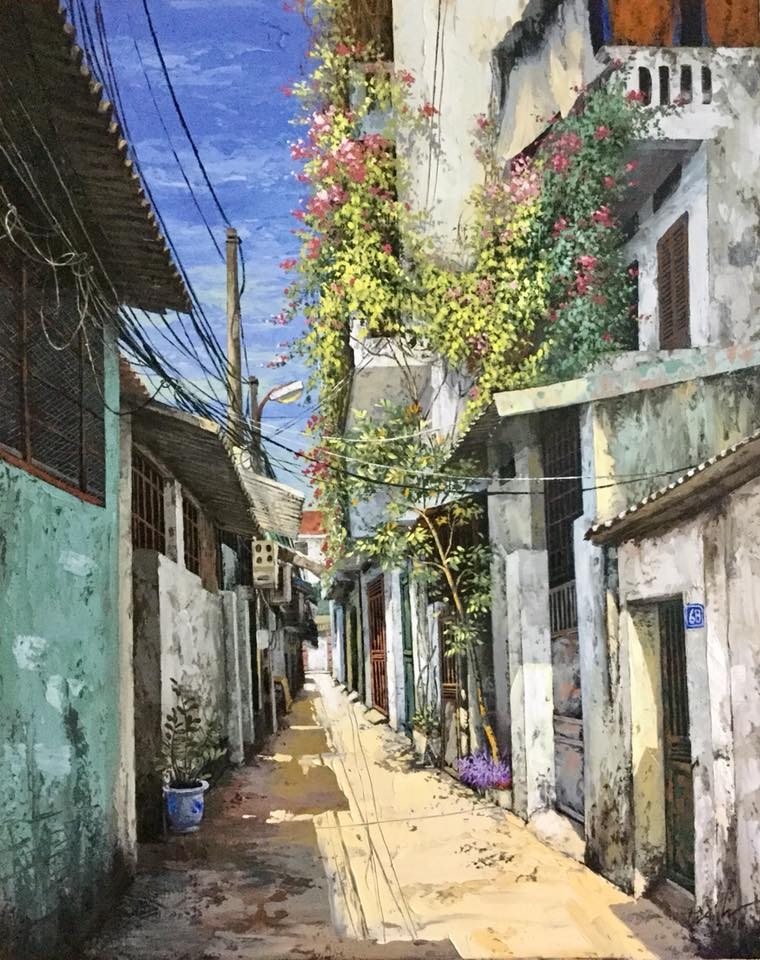thoi hon cho cac con ngo pho ha noi qua tranh cua hoa si pham anh