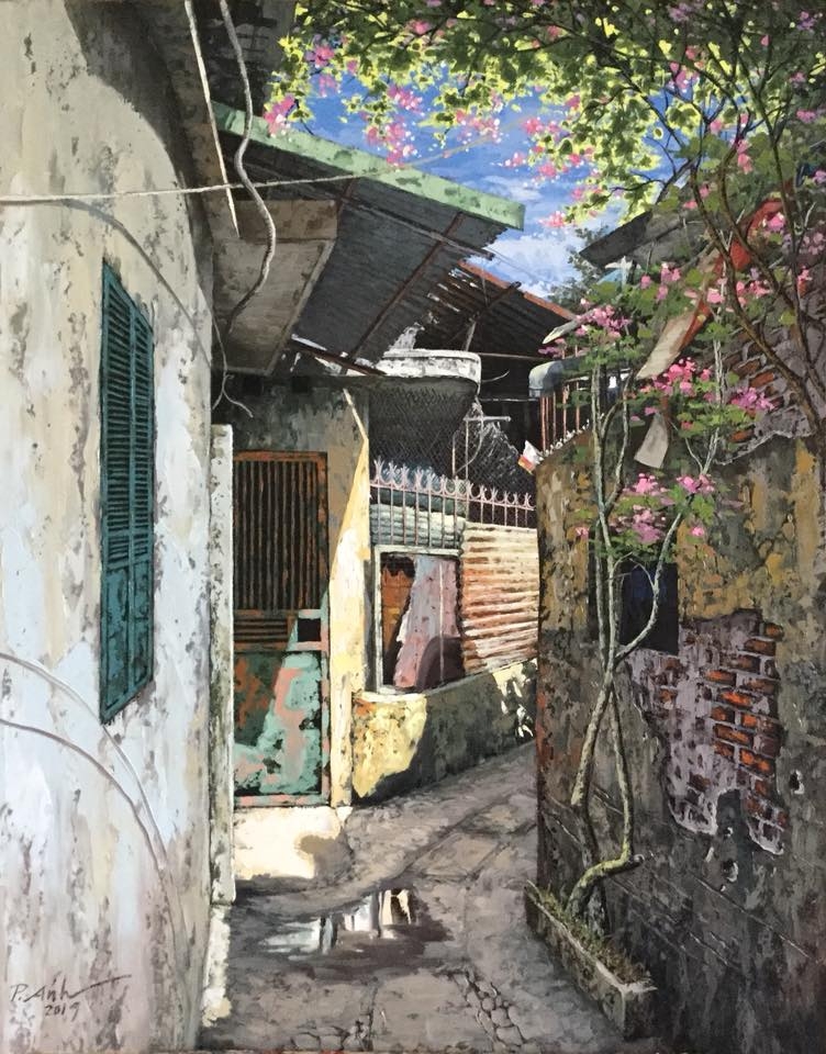 thoi hon cho cac con ngo pho ha noi qua tranh cua hoa si pham anh
