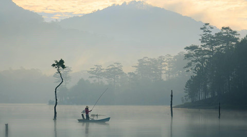 khoanh khac da lat chim trong suong dep tua chon thien duong