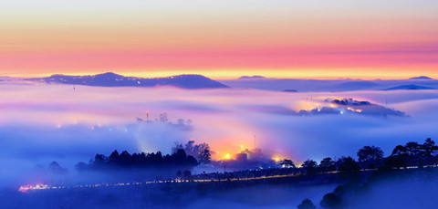 khoanh khac da lat chim trong suong dep tua chon thien duong