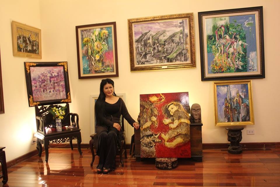 thuong thuc huong vi dong que va moutai qua trien lam tranh cua hoa si van duong thanh