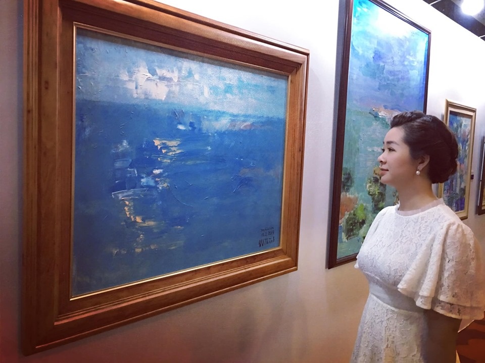 thuong thuc huong vi dong que va moutai qua trien lam tranh cua hoa si van duong thanh