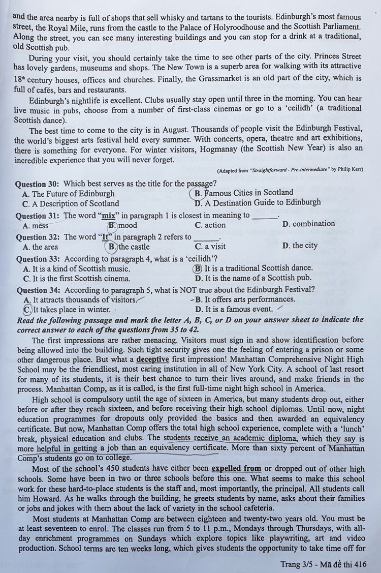 Cập nhật đề thi Ngoại ngữ THPT quốc gia 2019 cap nhat de thi ngoai ngu thpt quoc gia 2019